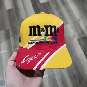 Vintage Ernie Irvan #36 M&M Racing Team NASCAR Hat Cap Snapback Colorblock Rare